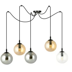 Flash Sale Lampa wisząca typu pająk z pięcioma kloszami 939/5 | Kaja Oświetlenie Żyrandole Nowoczesne