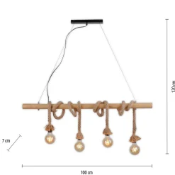 Cheap Lampa wisząca w formie zawiniętych sznurów 15483-18 z serii ROPE Żyrandole Nowoczesne
