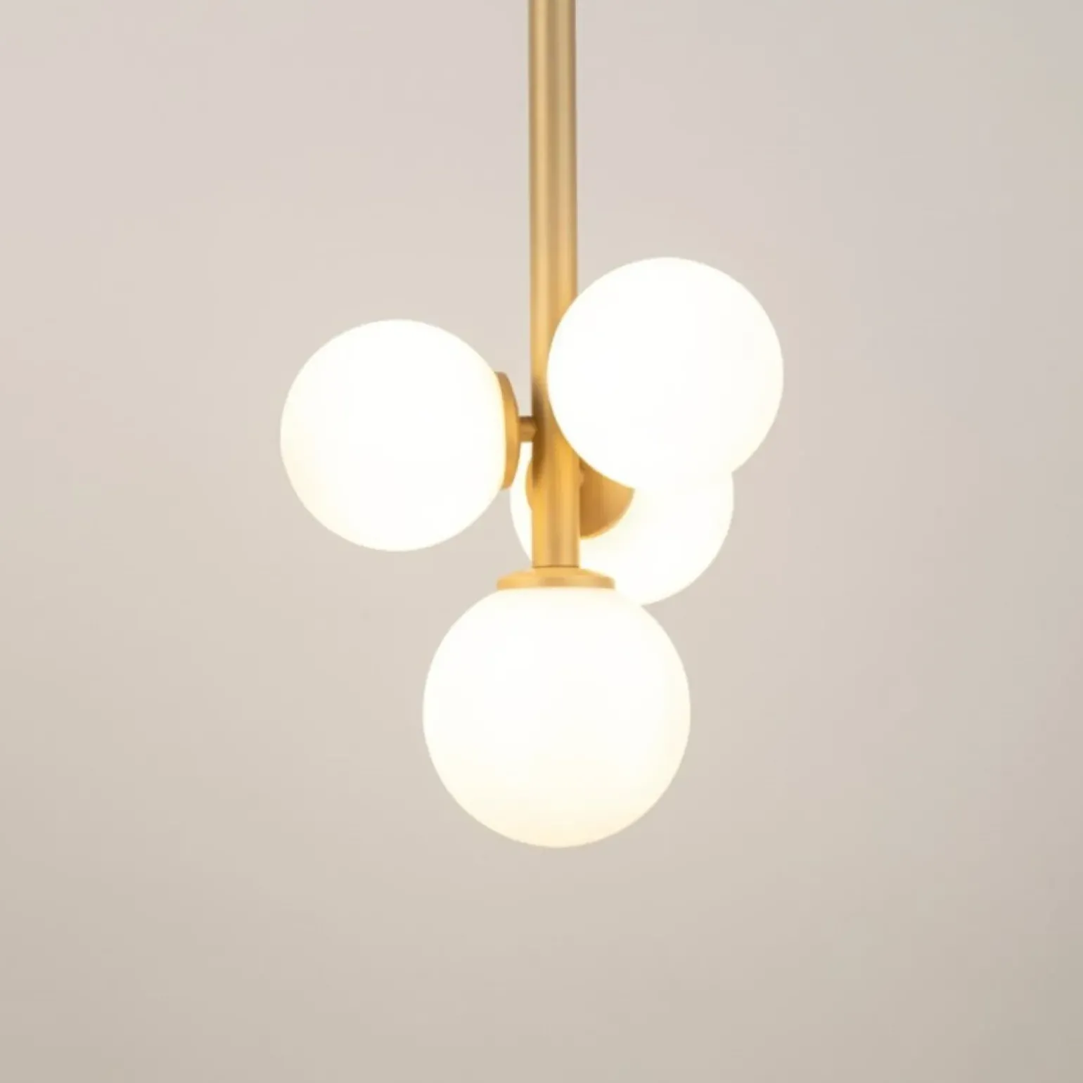 Store Lampa wisząca w kolorze beżowego złota SIG 33606 PERLA | Kaja Żyrandole Nowoczesne