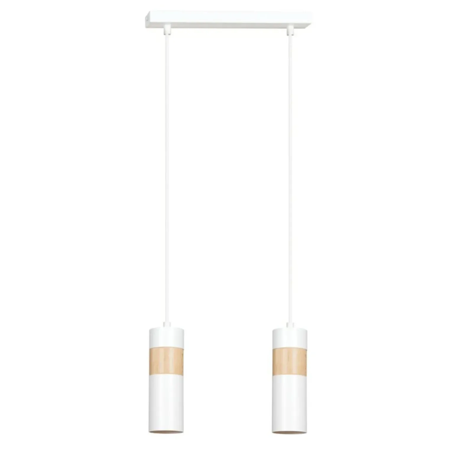 Shop Lampa wisząca w kolorze białym i złotym do kuchni 733/2 z serii AKA Żyrandole Nowoczesne