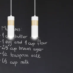 Shop Lampa wisząca w kolorze białym i złotym do kuchni 733/2 z serii AKA Żyrandole Nowoczesne