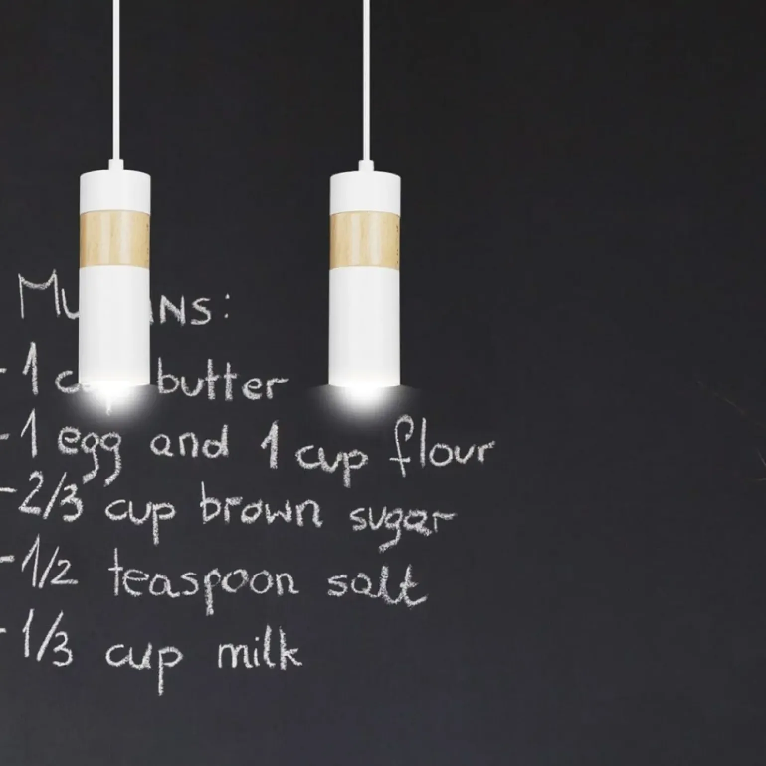 Shop Lampa wisząca w kolorze białym i złotym do kuchni 733/2 z serii AKA Żyrandole Nowoczesne