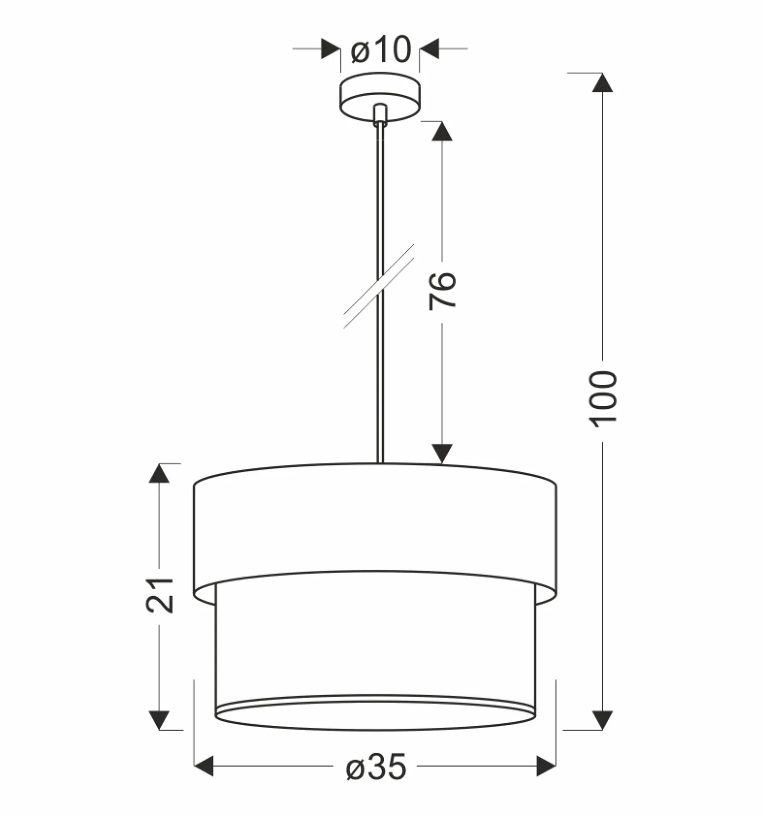 Sklep Kaja Lampa wisząca w kolorze brązu i czerni 31-18526 z serii FORNERO | Kaja Oświetlen