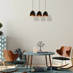 Cheap Lampa wisząca w kolorze głębokiej czerni MLP5588 z serii VEGAS | Kaja Oświetleni Żyrandole Nowoczesne