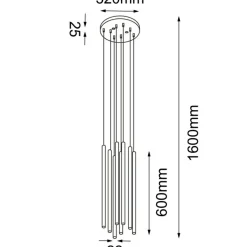 Cheap Lampa wisząca w kolorze matowego złota ANT 5203 KOSAME | Kaja Żyrandole Nowoczesne