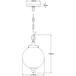 Clearance Lampa wisząca w kolorze niklu FE-PARKMAN-PS-PN z serii PARKMAN Żyrandole Nowoczesne