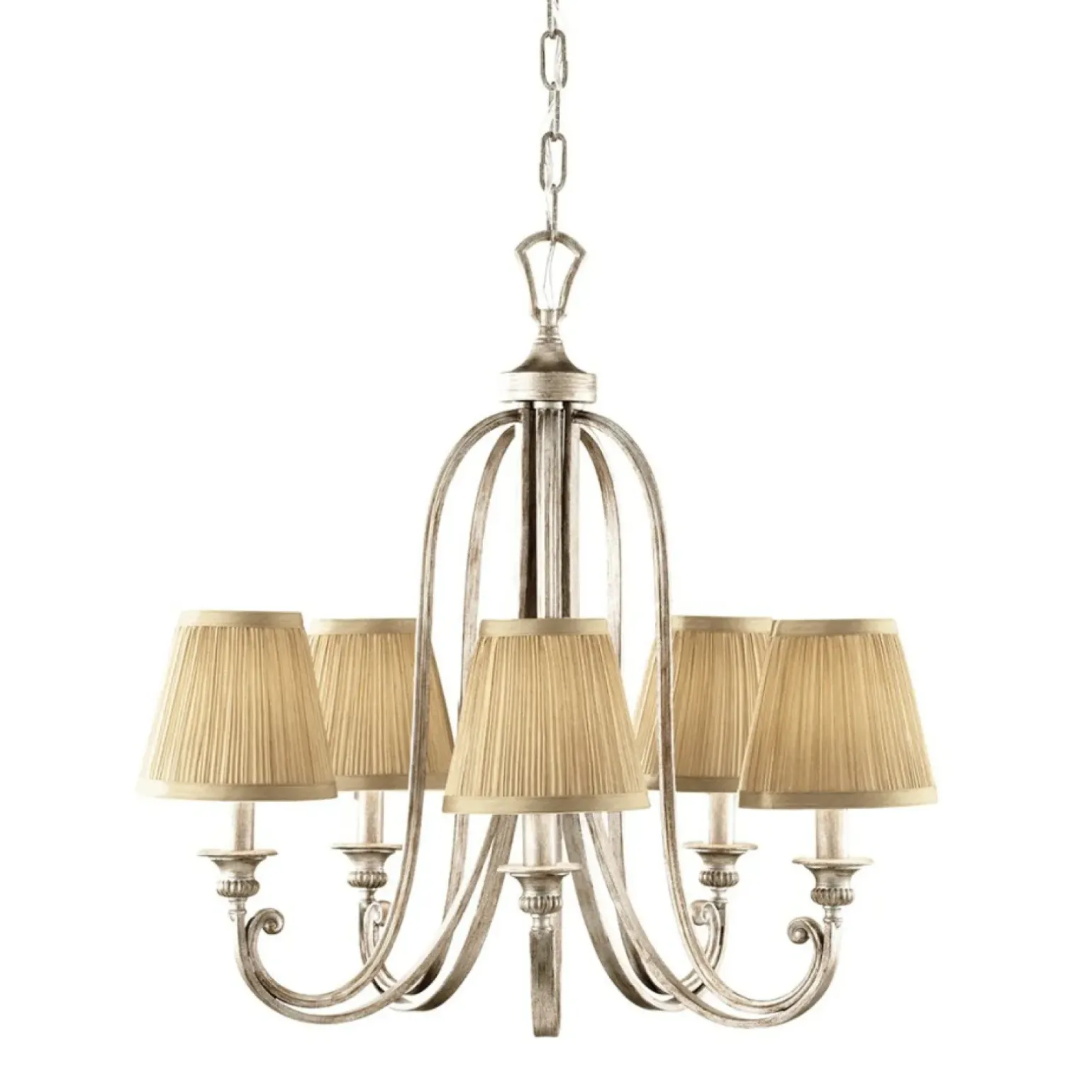 Sklep Kaja Lampa wisząca w kolorze piaskowo-srebrnym FE-ABBEY5 z serii ABBEY