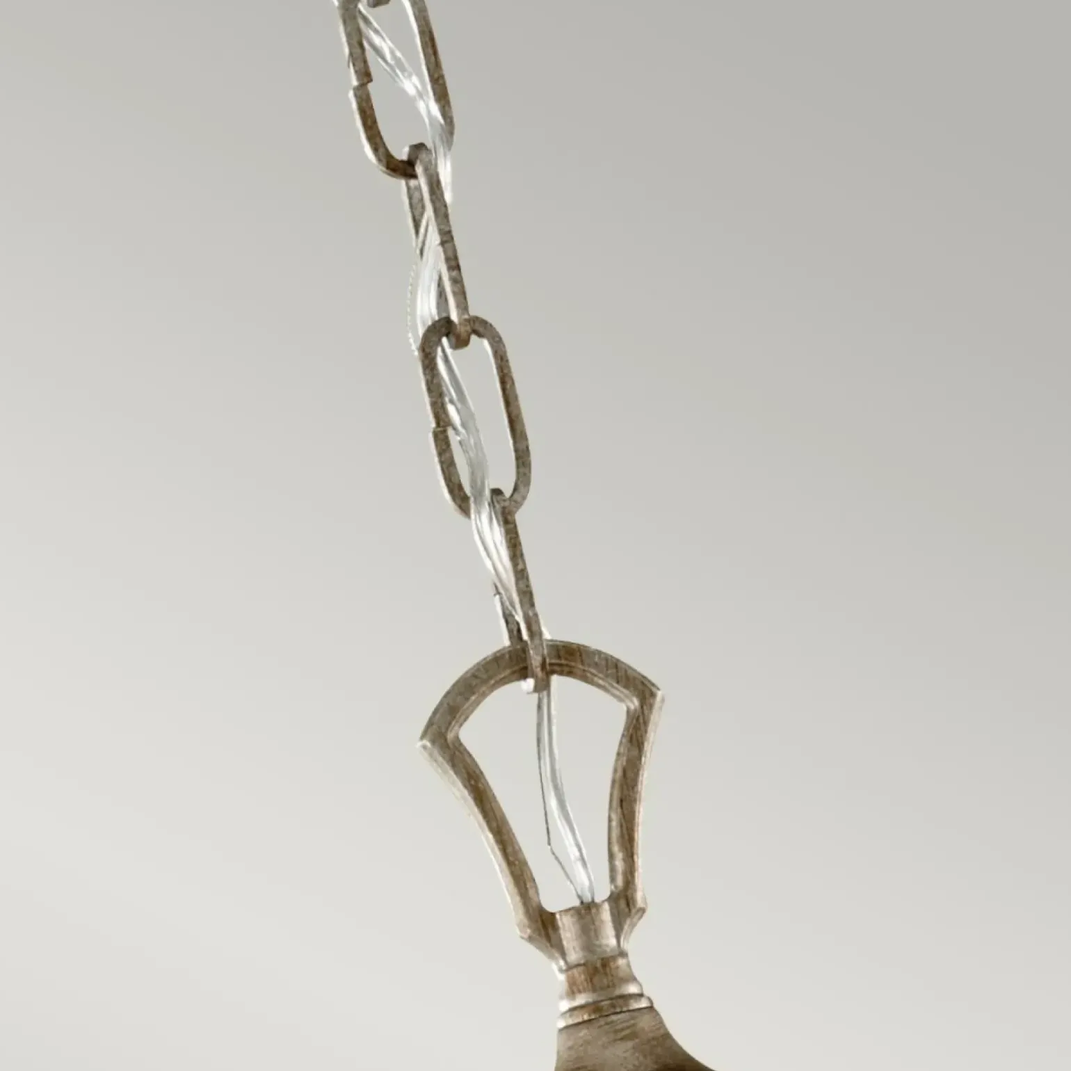 Sklep Kaja Lampa wisząca w kolorze piaskowo-srebrnym FE-ABBEY5 z serii ABBEY