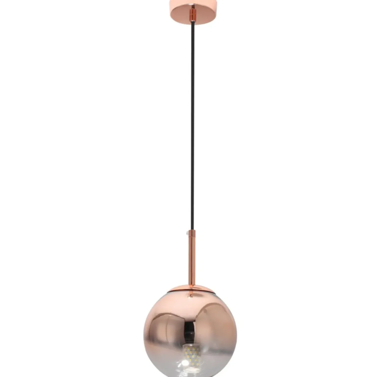 Store Lampa wisząca w kolorze różowego złota LP-2844/1P S MI z serii PALLA Żyrandole Nowoczesne