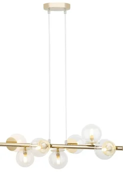 Clearance Lampa wisząca w kolorze złota, z kloszami SIG 40800 z serii AVOLA Żyrandole Nowoczesne