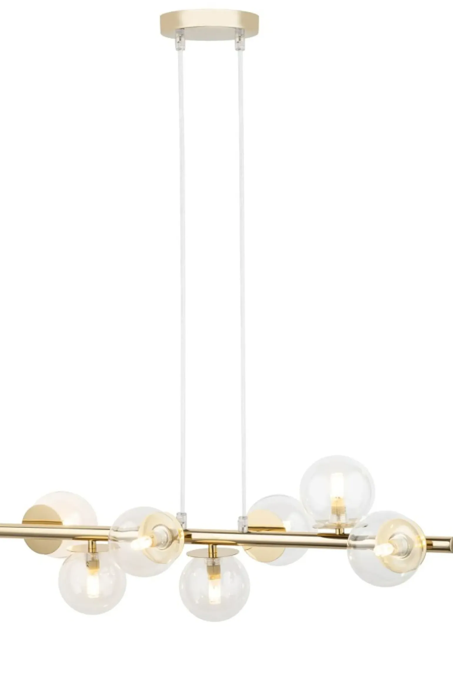 Clearance Lampa wisząca w kolorze złota, z kloszami SIG 40800 z serii AVOLA Żyrandole Nowoczesne