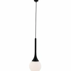 Best Lampa wisząca w kształcie łezki, czarny zwis ANT 5169 JUN | Kaja Żyrandole Nowoczesne