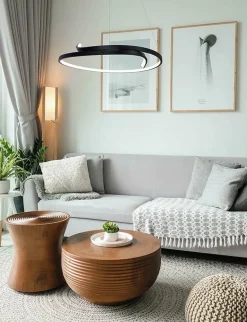 Best Sale Lampa wisząca w kształcie okręgu, barwa neutralna K-8187 z serii KALPA | Kaja Oś Żyrandole Nowoczesne