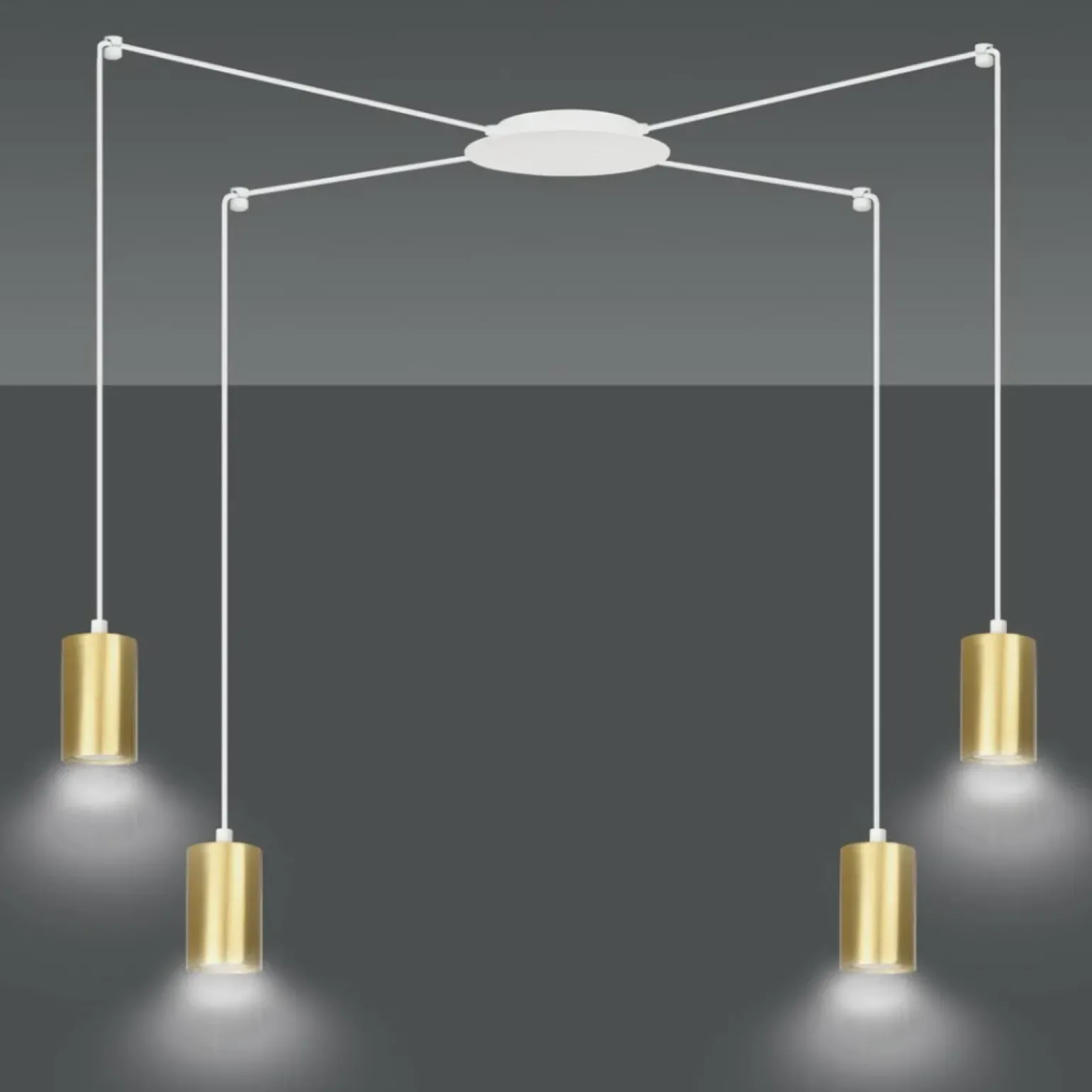 Cheap Lampa wisząca w kształcie pająka z tubami 527/4 | Kaja Oświetlenie Żyrandole Nowoczesne