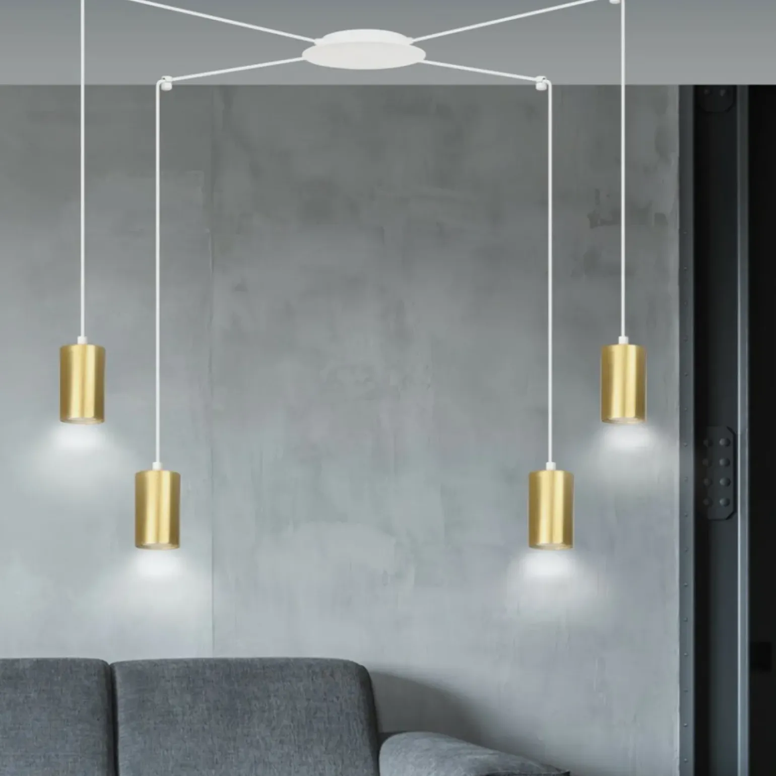 Cheap Lampa wisząca w kształcie pająka z tubami 527/4 | Kaja Oświetlenie Żyrandole Nowoczesne