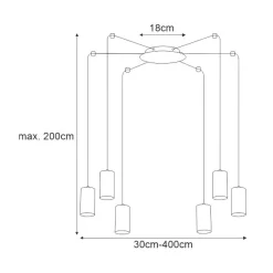Cheap Lampa wisząca w kształcie pająka - K-4893 z serii VIGO | Kaja Żyrandole Nowoczesne