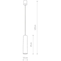 Cheap Lampa wisząca w kształcie smukłej tuby 6840 EYE | Kaja Oświetlenie Żyrandole Nowoczesne