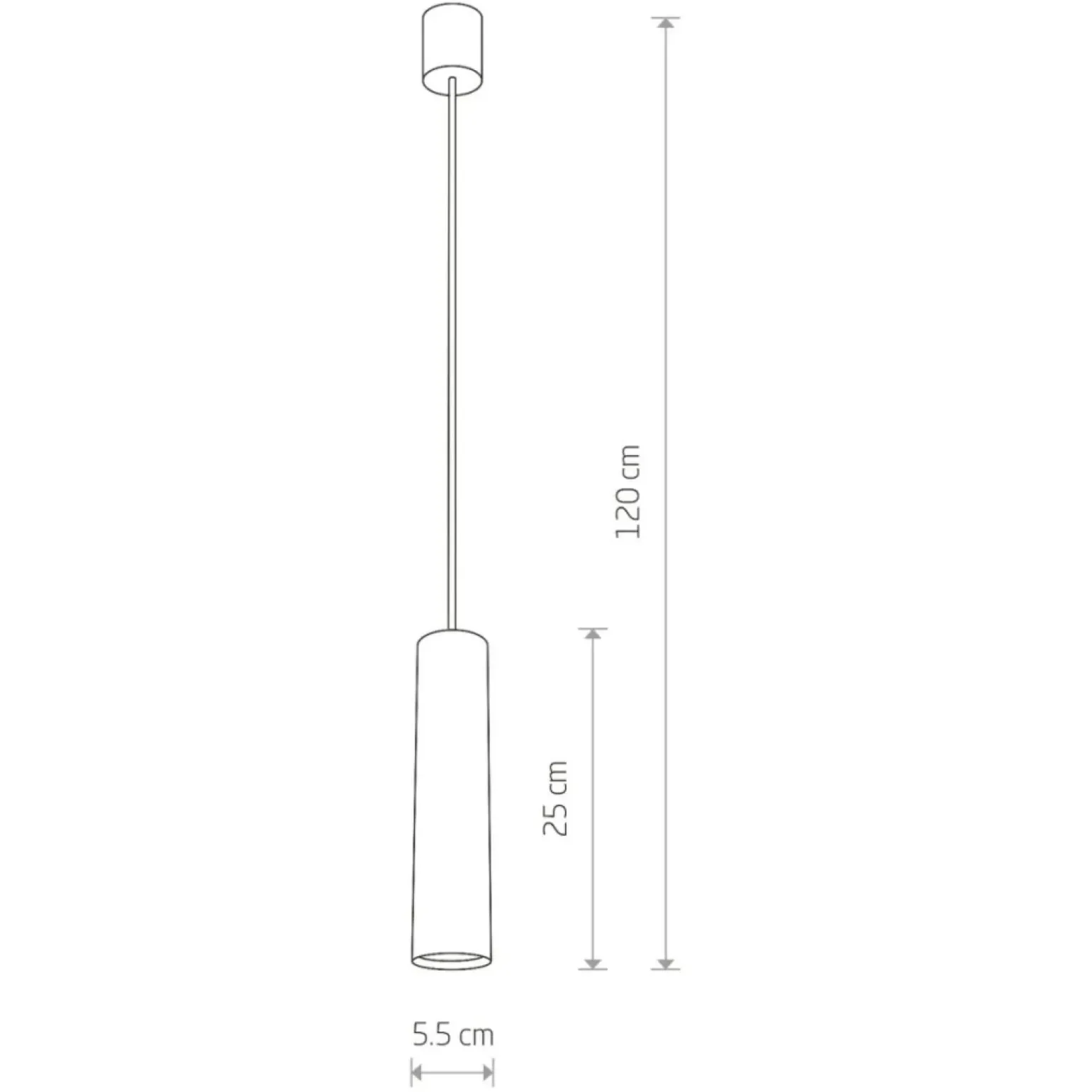 Cheap Lampa wisząca w kształcie smukłej tuby 6840 EYE | Kaja Oświetlenie Żyrandole Nowoczesne
