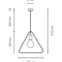 Best Lampa wisząca w minimalistycznym stylu 1652174 CARSTEN | Kaja Żyrandole Nowoczesne