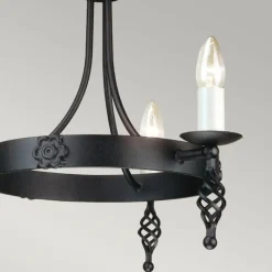 Sklep Kaja Lampa wisząca w pałacowym stylu BY3-BLACK z serii BELFRY