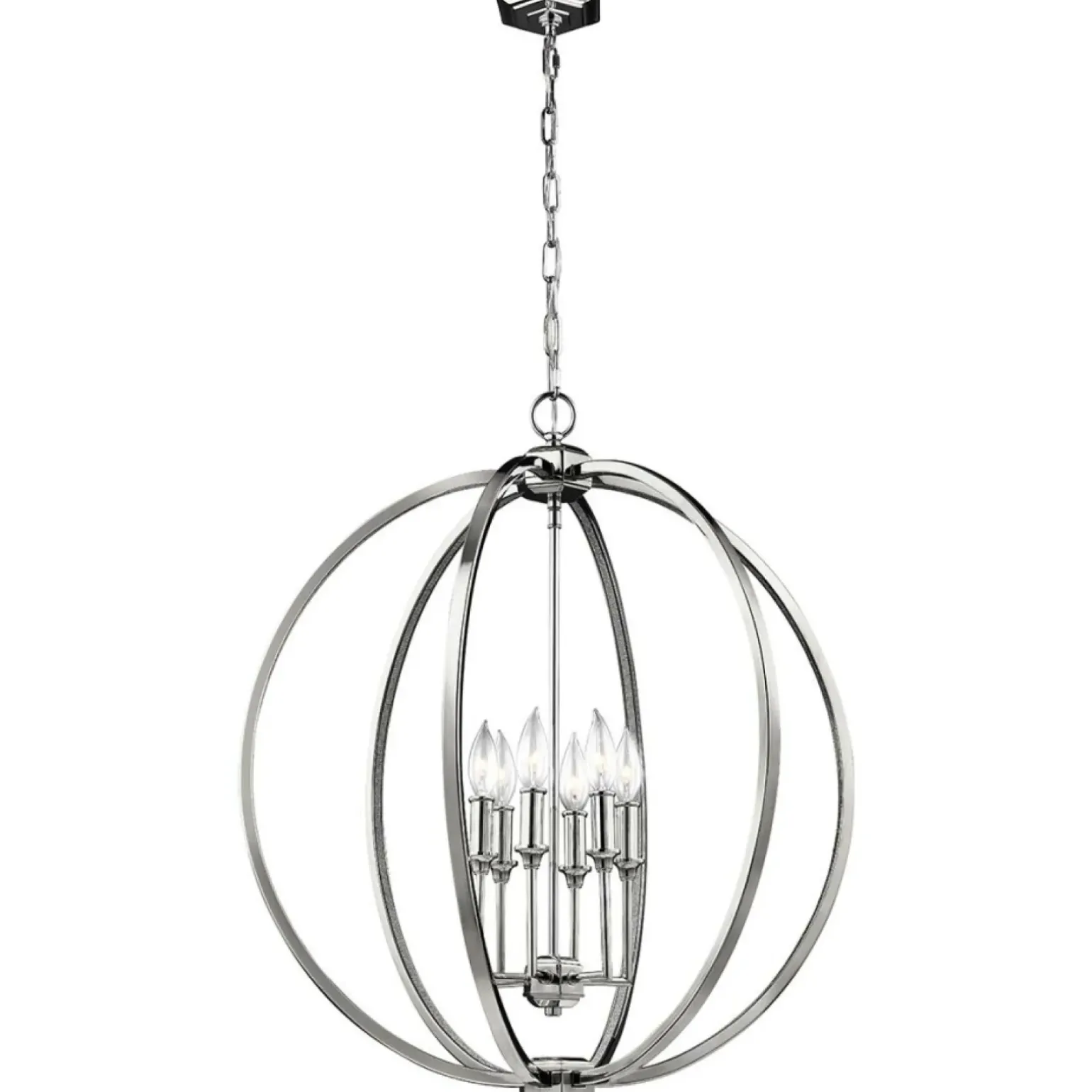 Sklep Kaja Lampa wisząca w srebrnym kolorze FE-CORINNE-6P-L z serii CORINNE