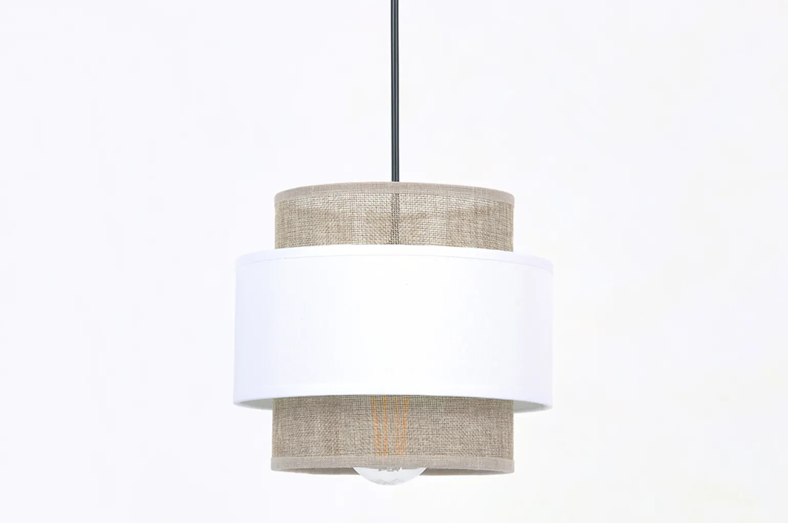 Sklep Kaja Lampa wisząca w stylu boho, biało-beżowa K-5270 z serii CEZAR