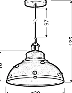 Sklep Kaja Lampa wisząca w stylu industrialnym 31-57662 SCRIMI | Kaja Oświetlenie