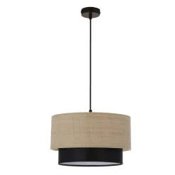 Hot Lampa wisząca w stylu rustykalnym, z abażurem 31-21700 z serii RITANA | Kaja Ośw Żyrandole Nowoczesne