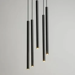 Best Lampa wisząca wąskie rurki na żarówki G9 SIG 33625 SOPEL | Kaja Żyrandole Nowoczesne