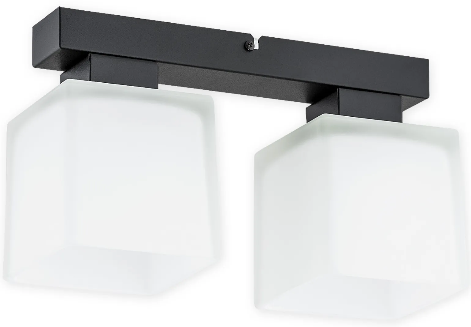 Sklep Kaja Lampa wisząca z 2 białymi kloszami O2972 P2 CZA + BIA | Kaja