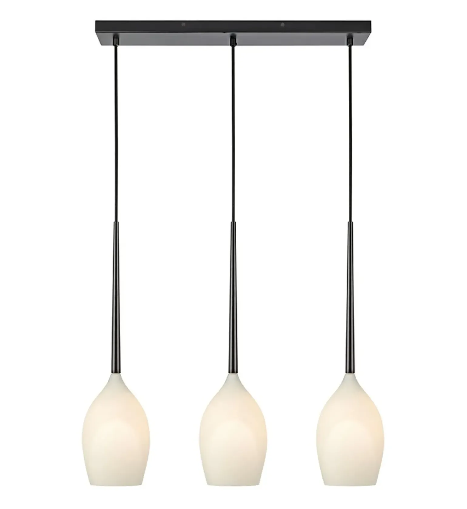 Best Lampa wisząca z 3 kloszami w kształcie łezki 106808 | Kaja Oświetlenie Żyrandole Nowoczesne