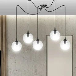 Fashion Lampa wisząca z 5 kloszami dająca dużo światła 936/5 | Kaja Żyrandole Nowoczesne