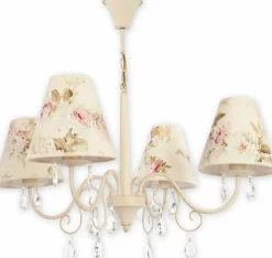 Sklep Kaja Lampa wisząca z abażurami w kwiaty O1964 AB KW VELIO | Kaja