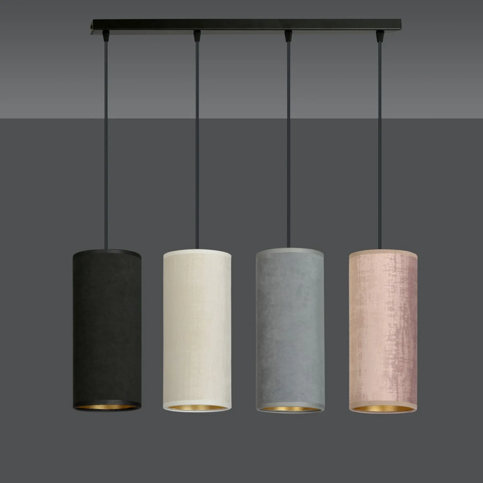 Sklep Kaja Lampa wisząca z abażurami w różnych kolorach 1068/4 BENTE | Kaja