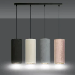 Sklep Kaja Lampa wisząca z abażurami w różnych kolorach 1068/4 BENTE | Kaja