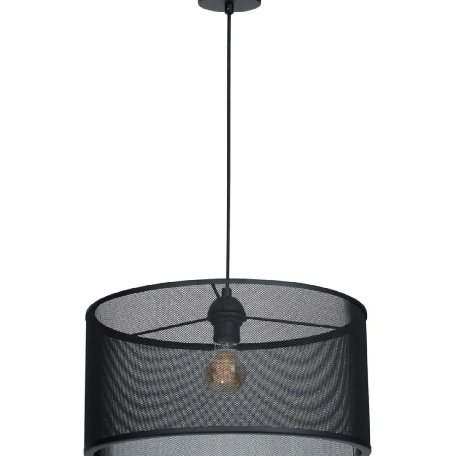 Best Lampa wisząca z abażurem, na jedną żarówkę LX 8173 z serii FELIX Żyrandole Nowoczesne