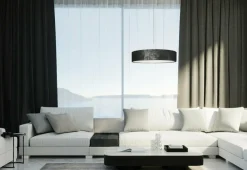 Sale Lampa wisząca z abażurem z ciekawym wzorem 8948 | Kaja Oświetlenie Żyrandole Nowoczesne