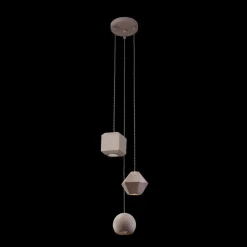Hot Lampa wisząca z betonowymi, ozdobnymi kloszami 9695 | Kaja Oświetlenie Żyrandole Nowoczesne