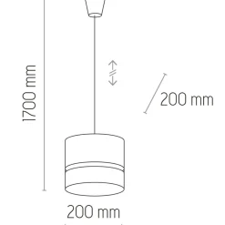 Fashion Lampa wisząca z biało-ratanowym abażurem TK 6534 PAGLIA | Kaja Żyrandole Nowoczesne