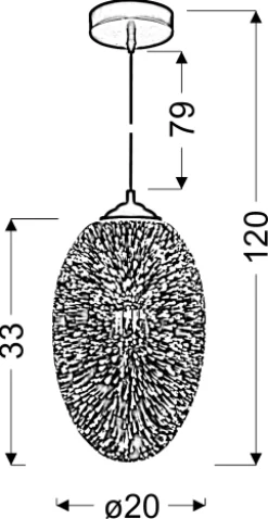 Sklep Kaja Lampa wisząca z m kloszem 31-56122 GALACTIC | Kaja
