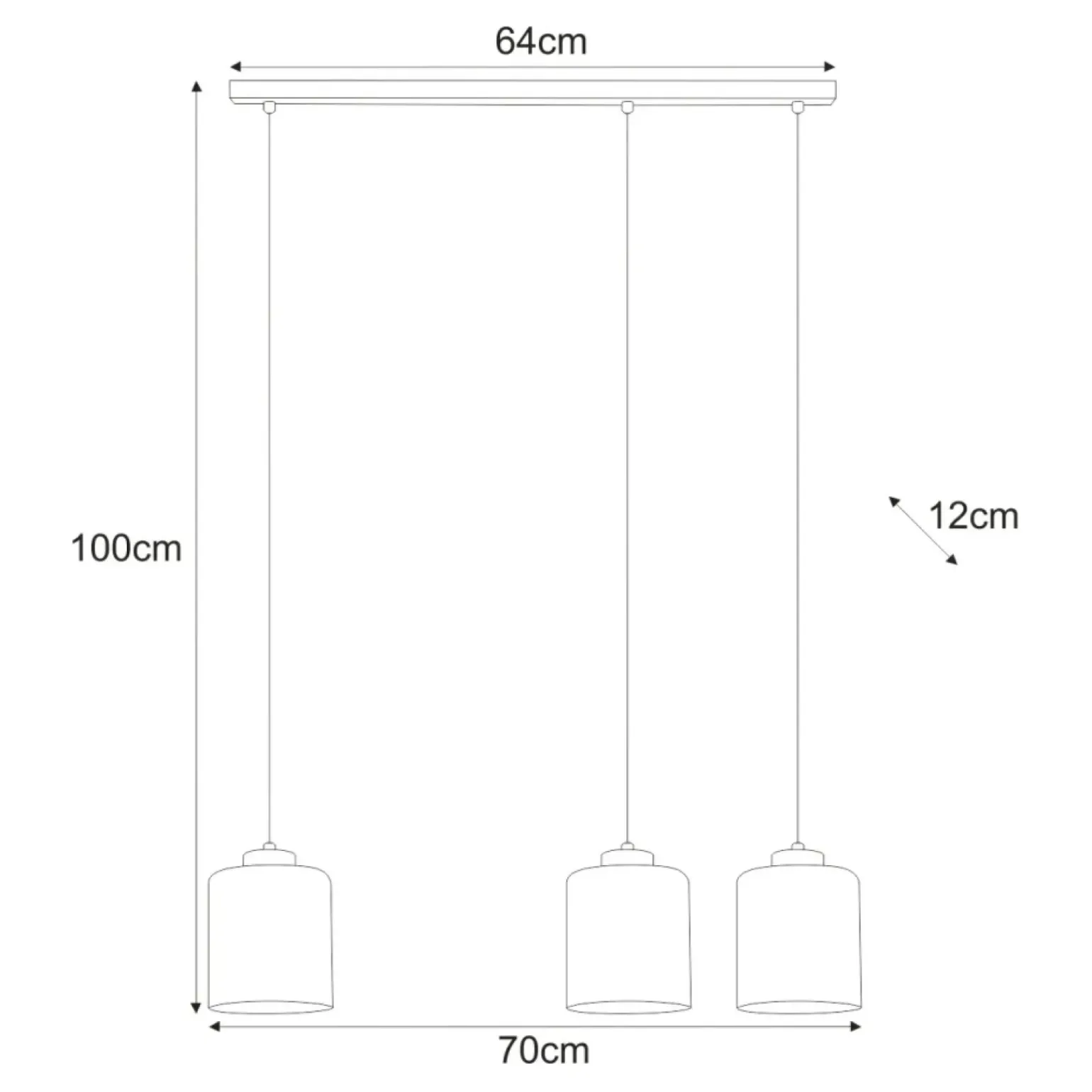 Fashion Lampa wisząca z bursztynowymi kloszami, do salonu K-5570 z serii SORO Żyrandole Nowoczesne