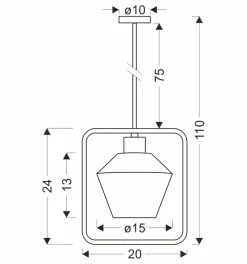 Cheap Lampa wisząca z czarną obręczą i kloszem 31-26842 z serii NIKO | Kaja Oświetleni Żyrandole Nowoczesne