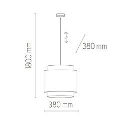 Cheap Lampa wisząca z czarno-złomkowym abażurem TK 6542 BOHO | Kaja Żyrandole Nowoczesne