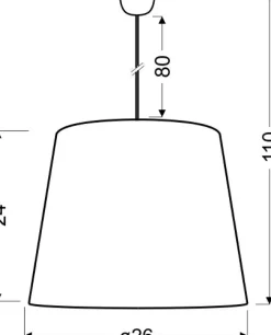 Sklep Kaja Lampa wisząca z czarno-m abażurem 31-94448 TIGER | Kaja
