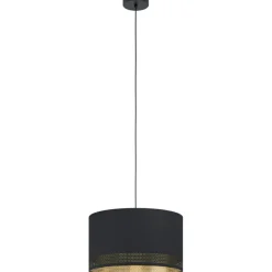 Hot Lampa wisząca z czarno-złotym abażurem 99273 ESTEPERRA | Kaja Żyrandole Nowoczesne