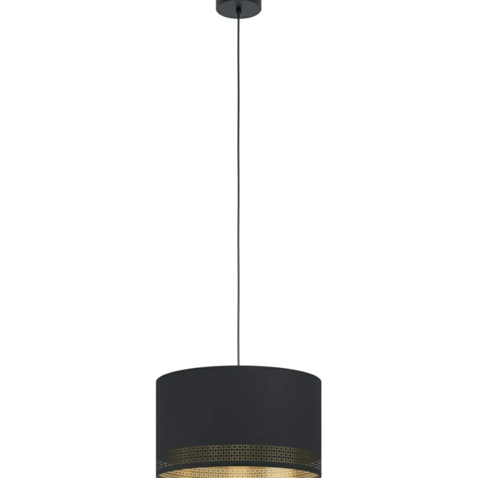 Hot Lampa wisząca z czarno-złotym abażurem 99273 ESTEPERRA | Kaja Żyrandole Nowoczesne