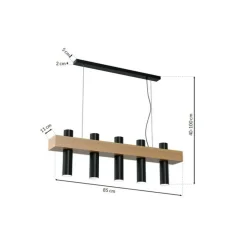 Best Sale Lampa wisząca z mi tubami na trzonek GU10 MLP5511 z serii WEST | Kaja Oświ Żyrandole Nowoczesne