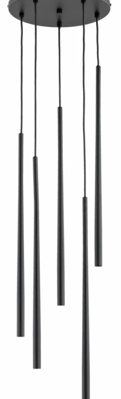 Cheap Lampa wisząca z czarnymi, wąskimi tubami AL 63147 z serii CARMEN | Kaja Oświetle Żyrandole Nowoczesne