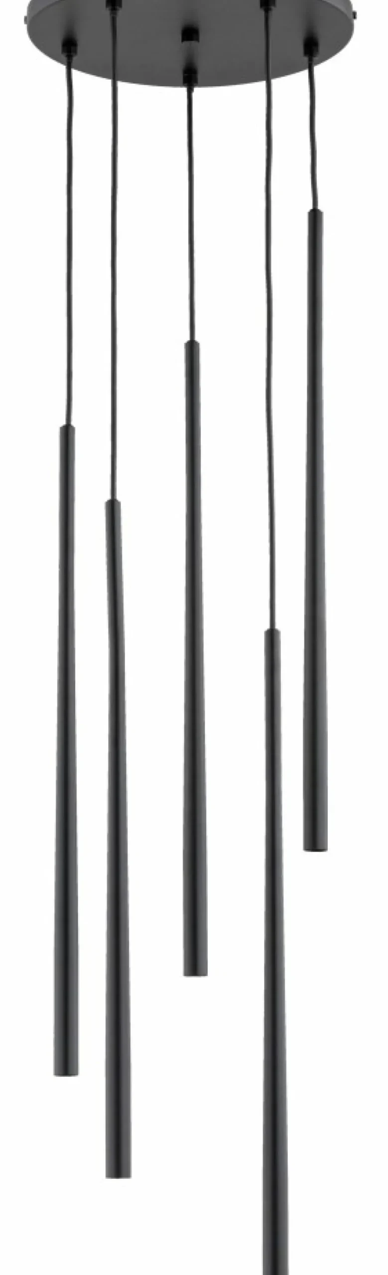 Cheap Lampa wisząca z czarnymi, wąskimi tubami AL 63147 z serii CARMEN | Kaja Oświetle Żyrandole Nowoczesne