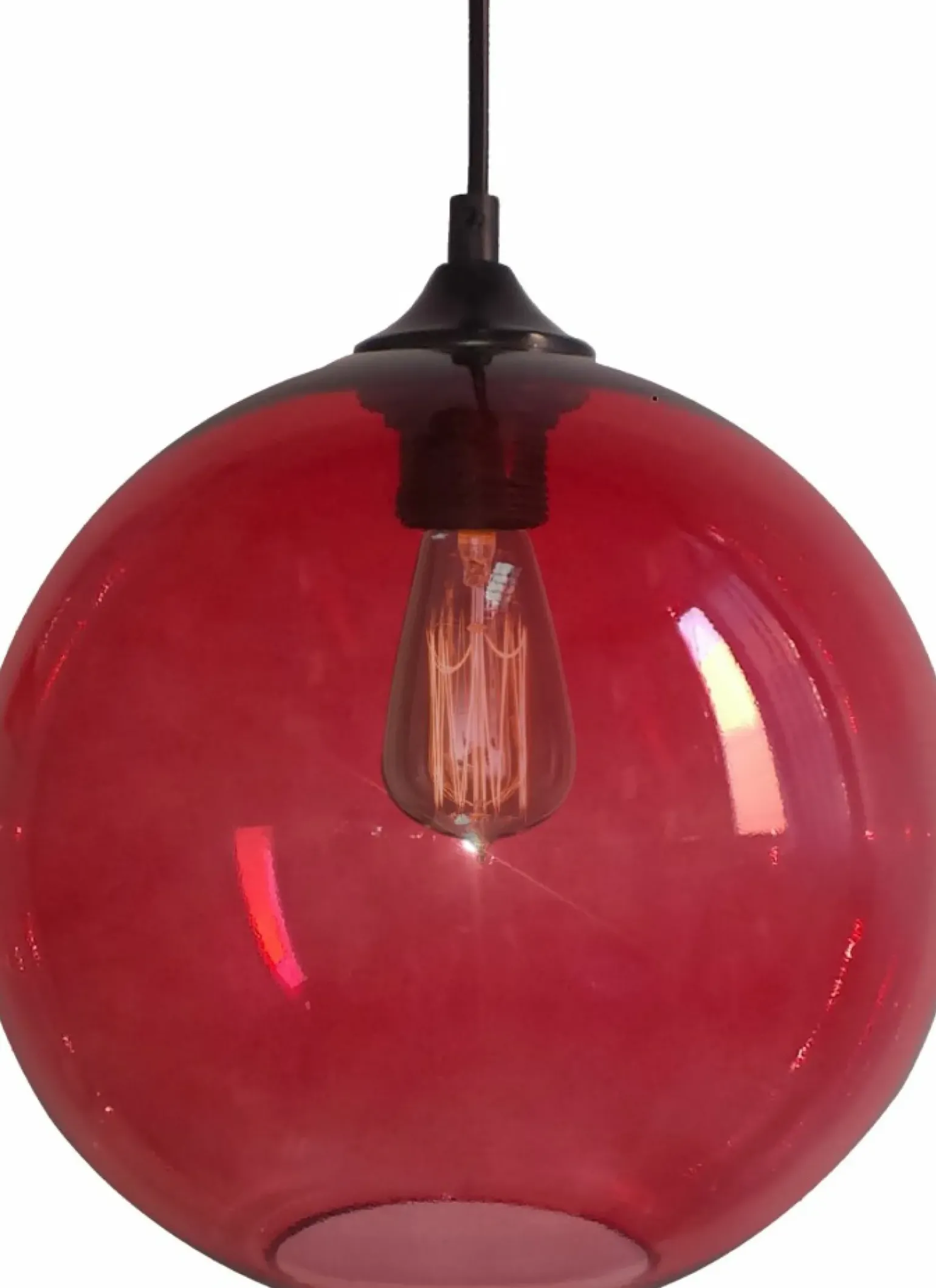 Outlet Lampa wisząca z m, okrągłym kloszem 31-21410-Z z serii EDISON Żyrandole Nowoczesne